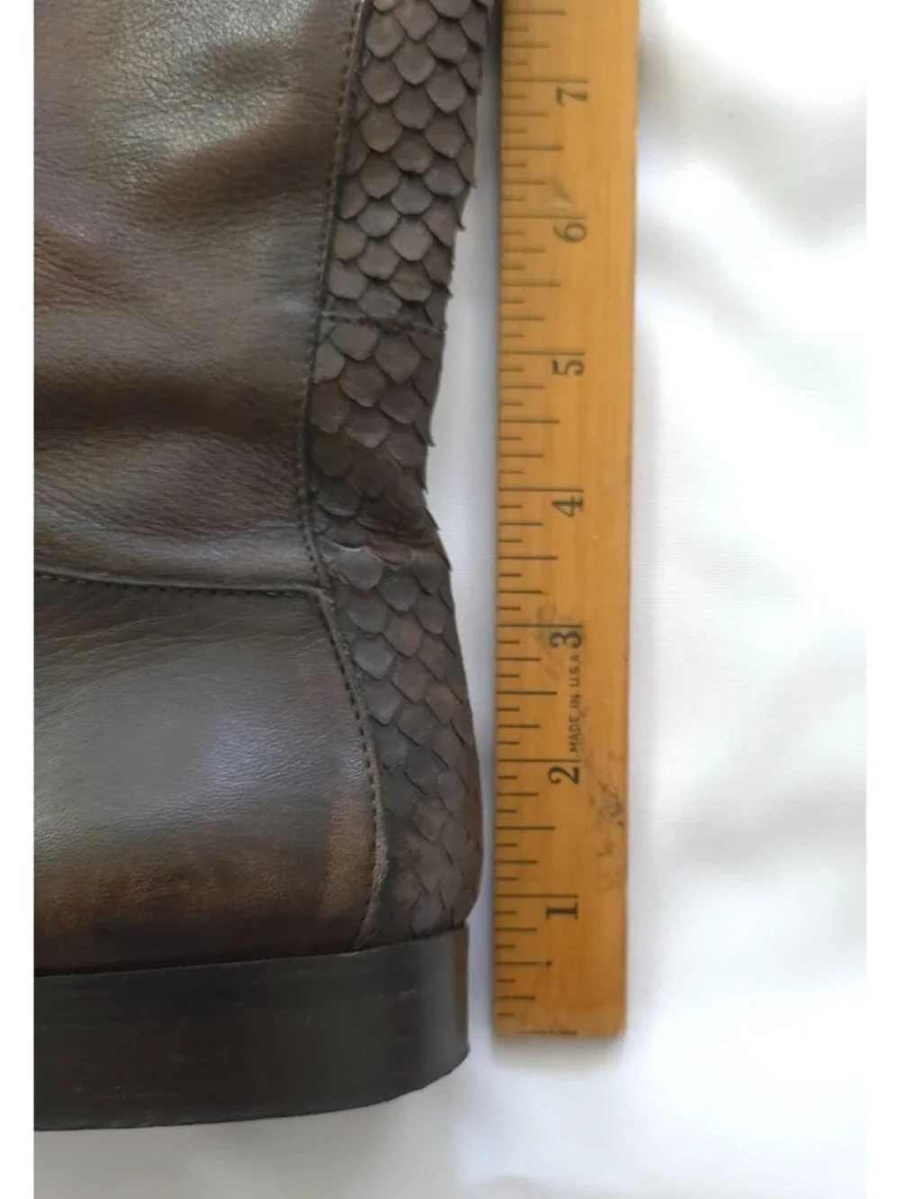 Alberto Bressan Brown Over-The-Knee Leather Boots Womens Sz 35 (5) Made In Italy - Picture 12 of 13